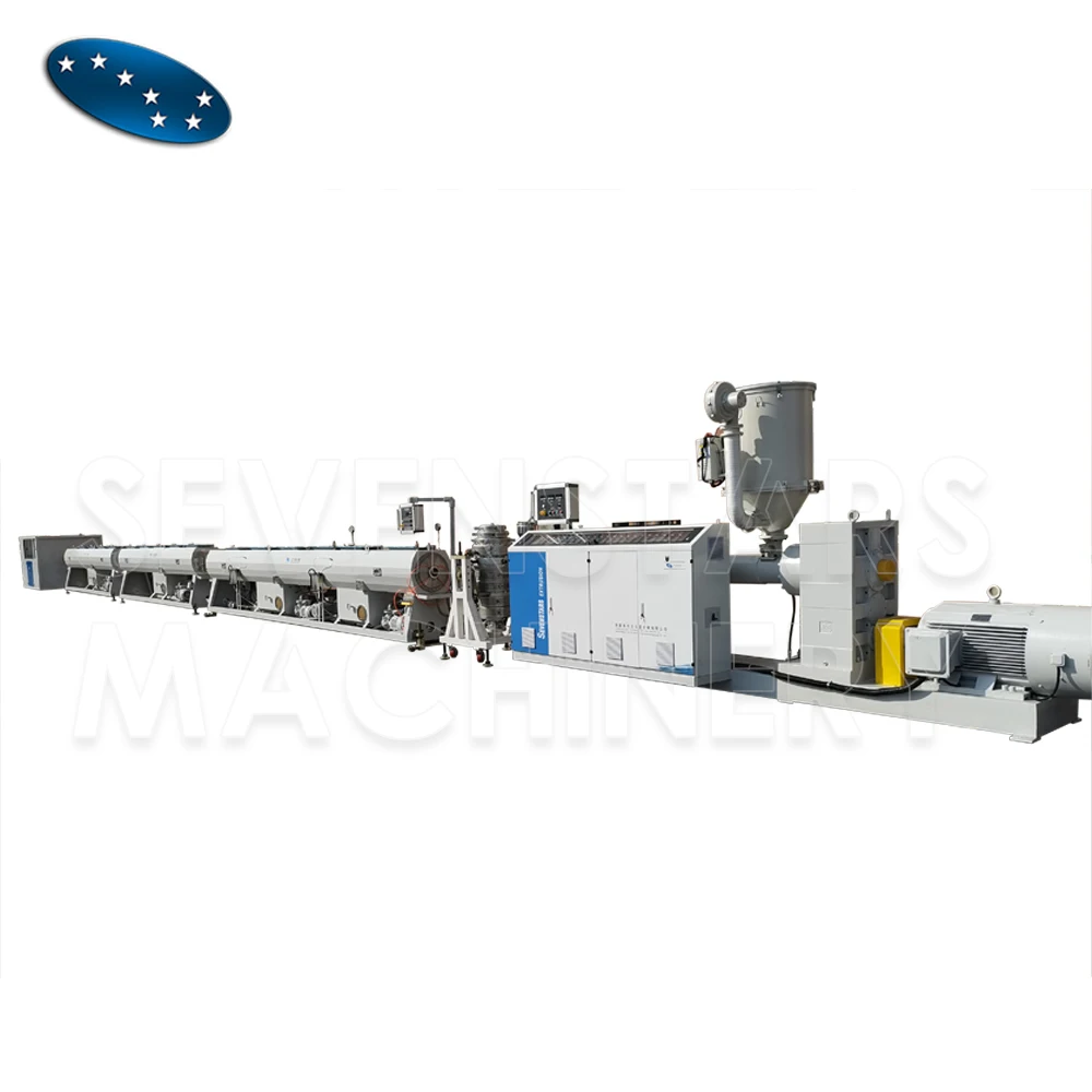 plastic pe hdpe water pipe making extrusion machine line for sale