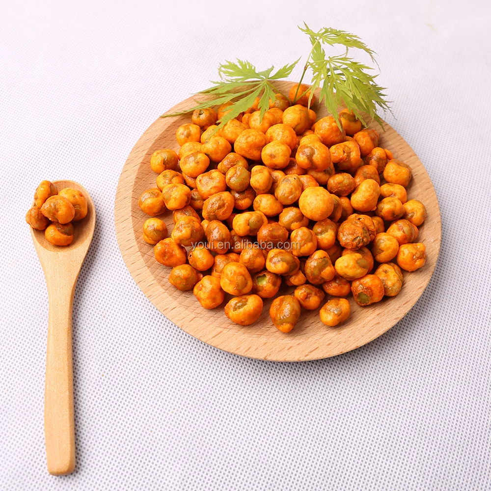 Natural Sriracha Flavor Green Peas High Nutrition Sale in Retail Packing