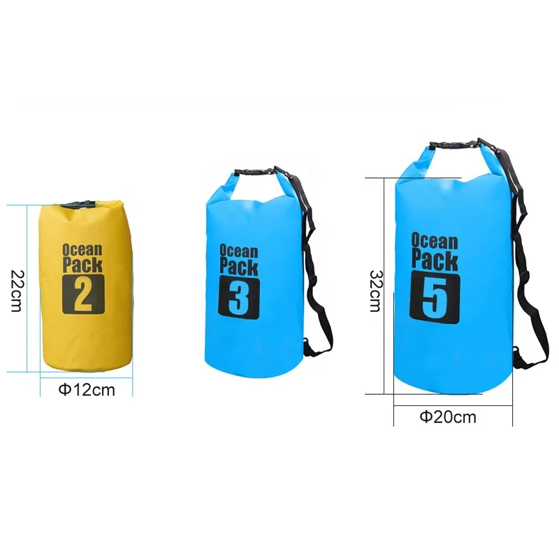 2L Waterproof Water Resistant Dry Bag Sack Storage Pack Pouch Swimming River Trekking Boating Outdoor Waterproof Dry Bag