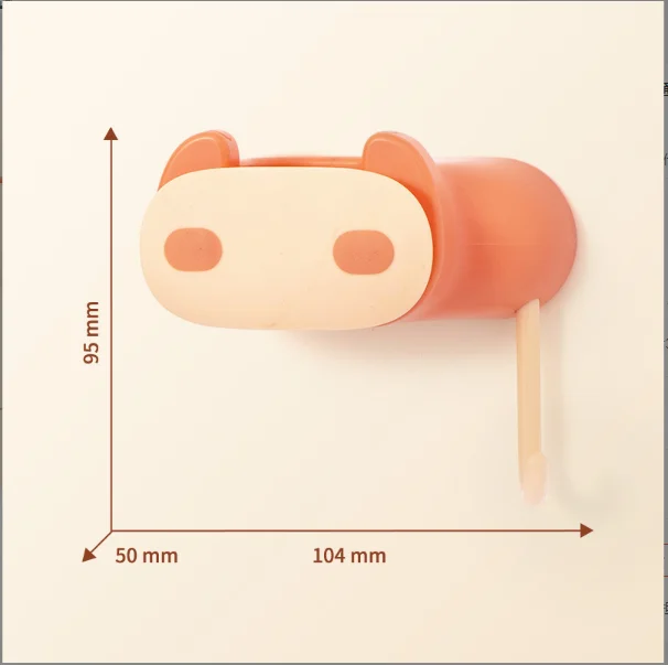 Strong seamless punch-free mop clip