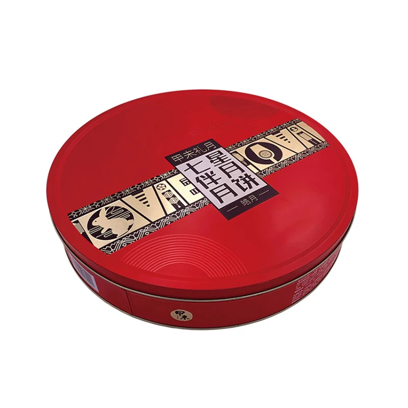 Round shaped mini metal click clack mint tin box can jar packaging candy tin box