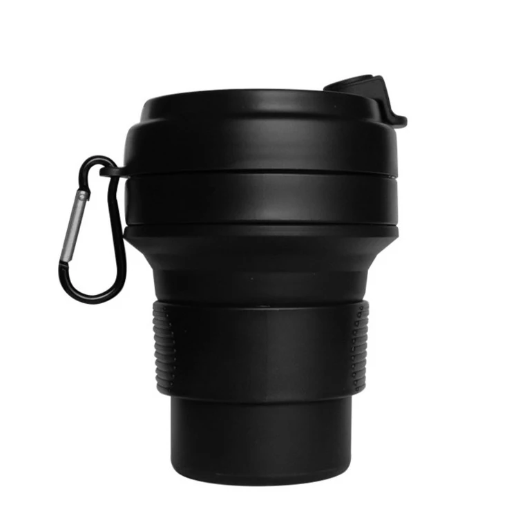 
Silicon Folding Water Drinking Cup Eco Friendly Travel Silicone Collapsible Coffee Cup Foldable 