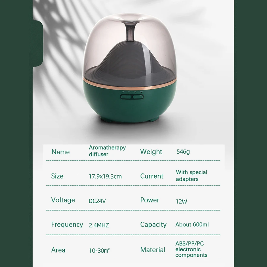 Automatic Smart Home Mute Glass Remote Ultrasonic Electric Humidifier Aroma Diffuser