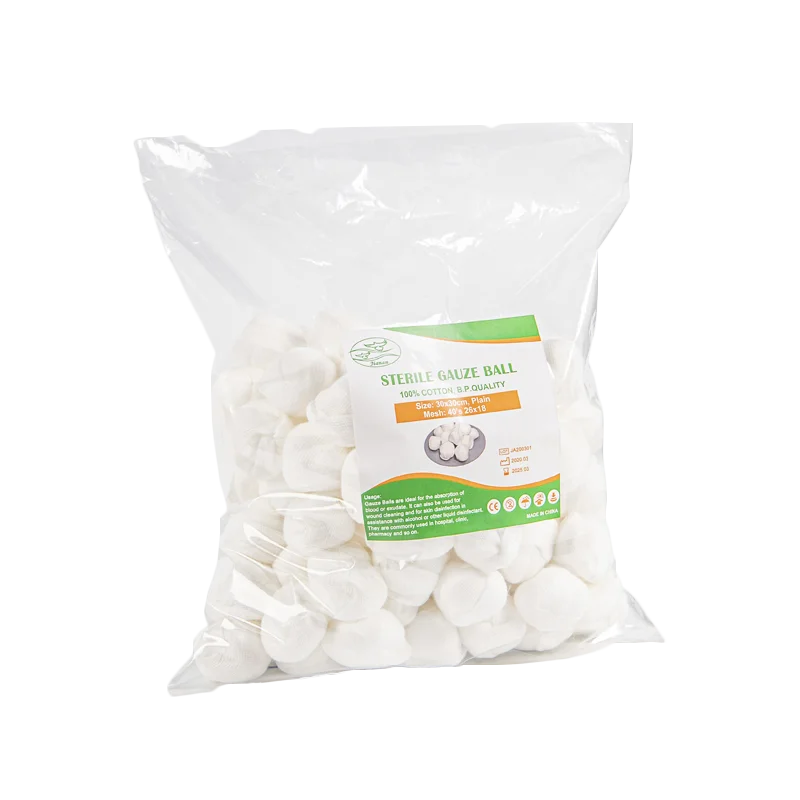 Factory Wholesales Medical Absorbent Sterile Non sterile Gauze Ball