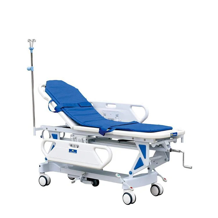 OSEN-HT5 Luxury rise and fall stretcher cart with manual adjustment for hospital emergency stretcher