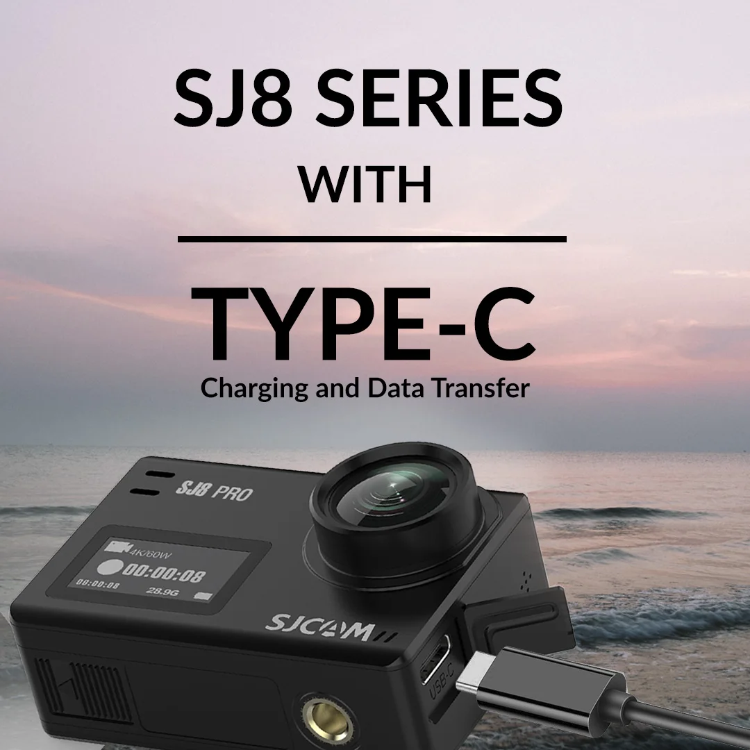 Hot New SJCAM Real 4K 60fps Wifi SJ8 Pro Action Camera 8xZoom Video Camcorder 1200mAh Recording 2.33' Live Stream 6-Axis Gyro