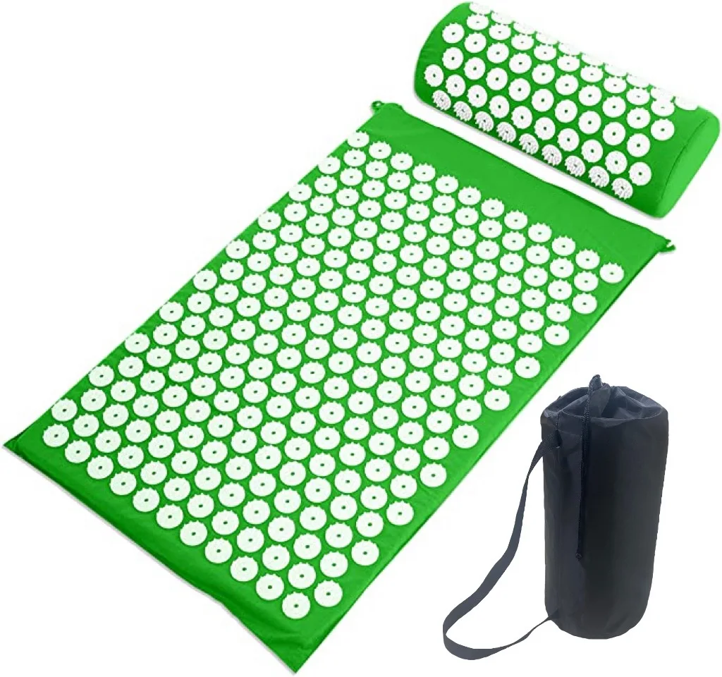 Pain Relief High Quality New Model And Pillow Set Purple Acupressure Massage Mat Plastics Spikes For Acupressure Mat