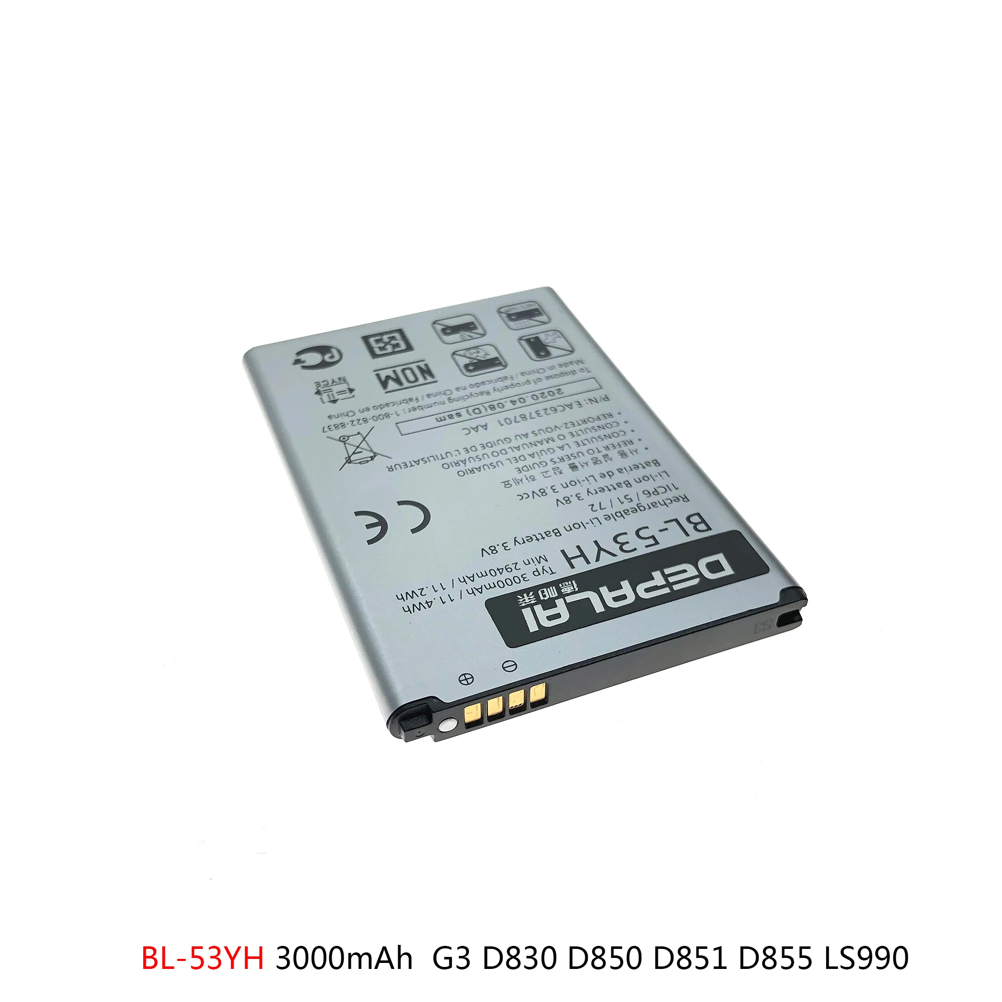 BL-53YH BL-51YF BL-42D1F батарея для LG Optimus G3 G4 G5 D830 D850 D851 LS990 H815 H818 H810 VS987 US992 H820 F700 батареи