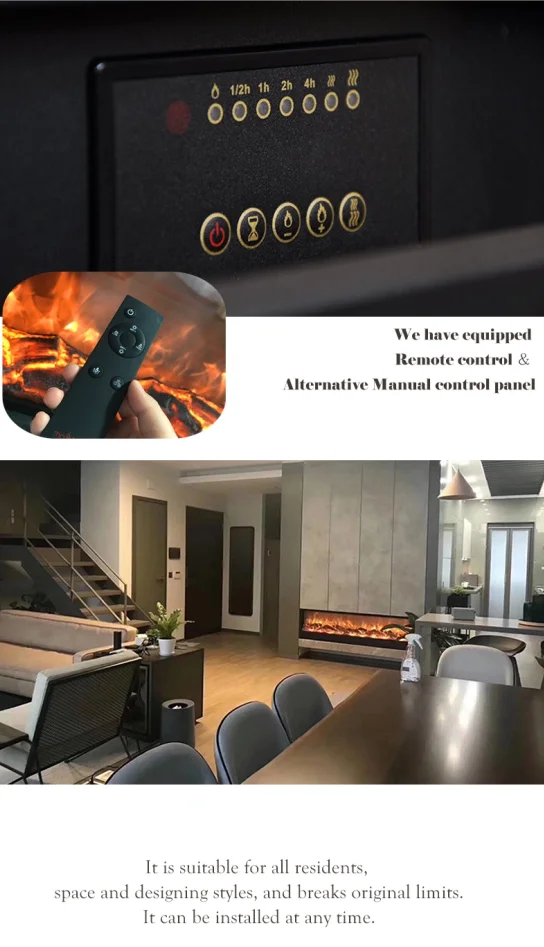 Popular Good Quality electric fireplace heater for sale 900*150*400mm