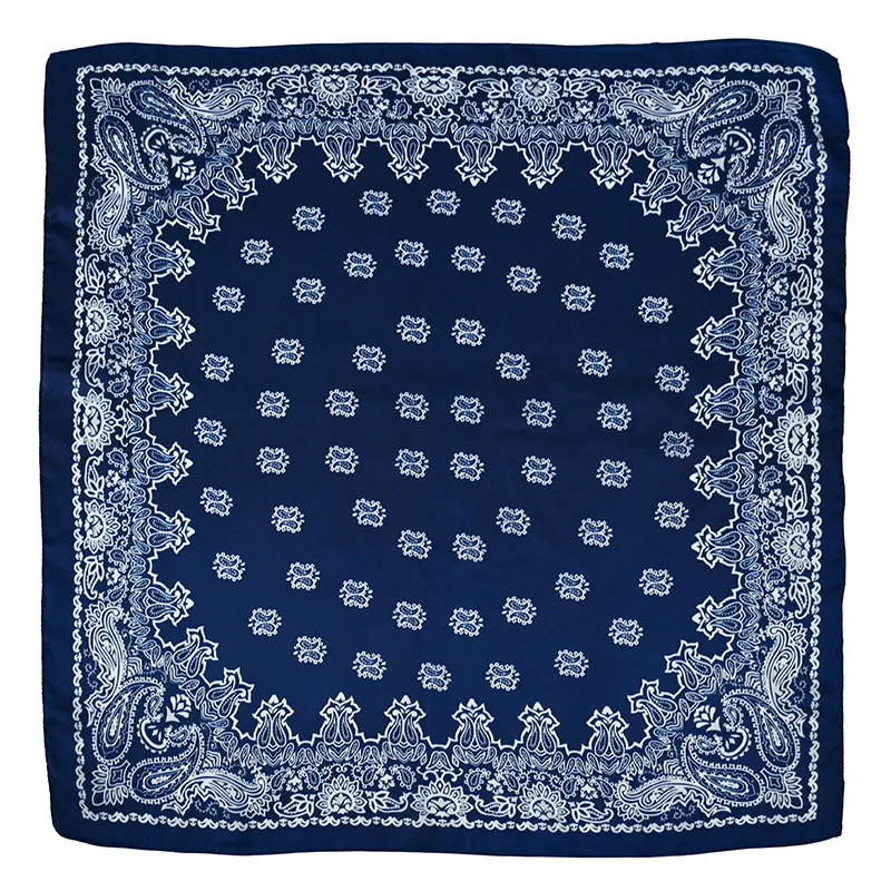 Cross-border new arrival printed square scarf ribbon70*70cmElegant small scarf satin vintage paisley silk scarf set System