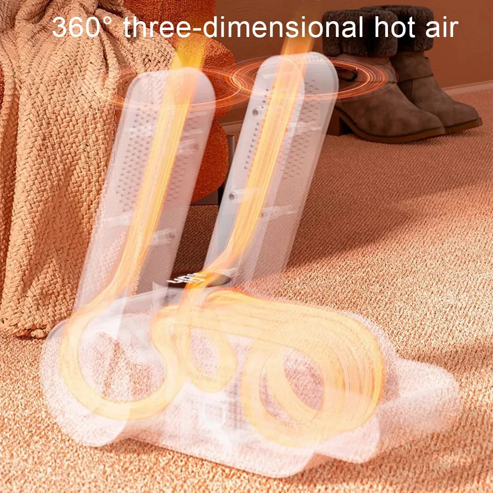 Winter Air Dryer Odor Eliminator Electric Portable Foldable Boot Dryer Shoe Dryer Heating With Timer
