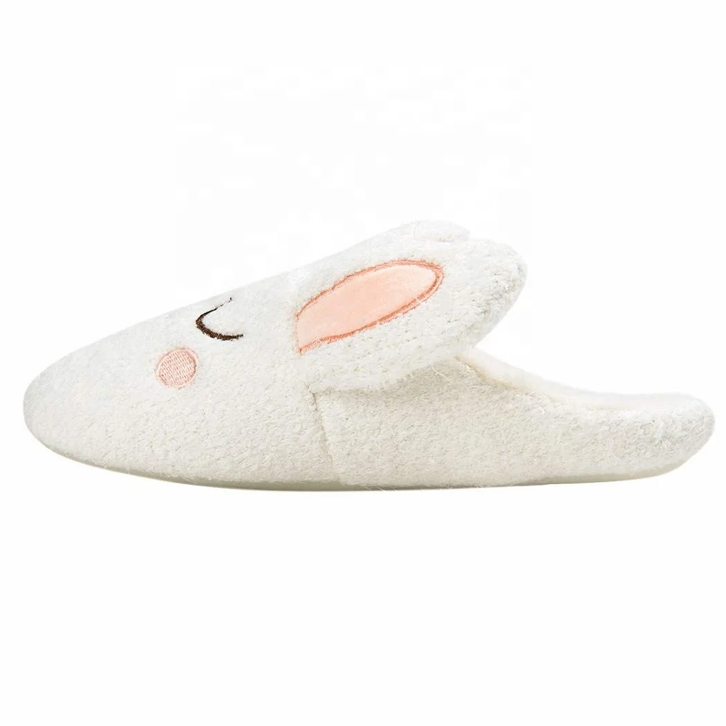 
High Quality Fluffy Plush Kid Animal Shaped Indoor Cat Winter Slippers For Women 