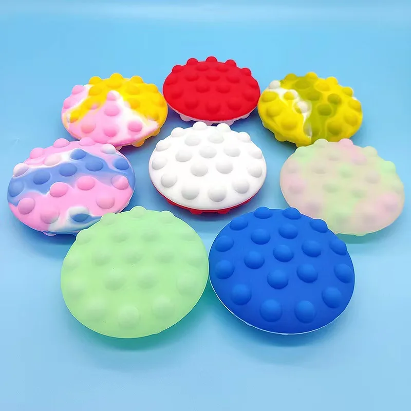 Silicone 3D spherical rat killing pioneer flying saucer crackling cake pressing bubble ball fingertips fidget toys pop bubble