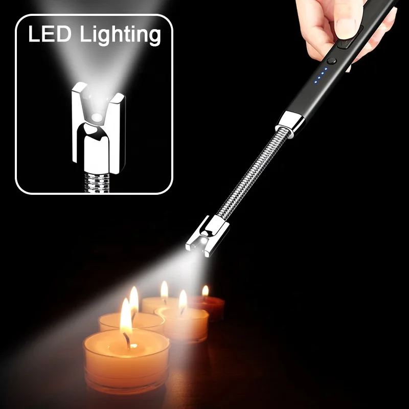 LED lighting kitchen lighter arc usb pulse Intelligent ignition Type-C charging