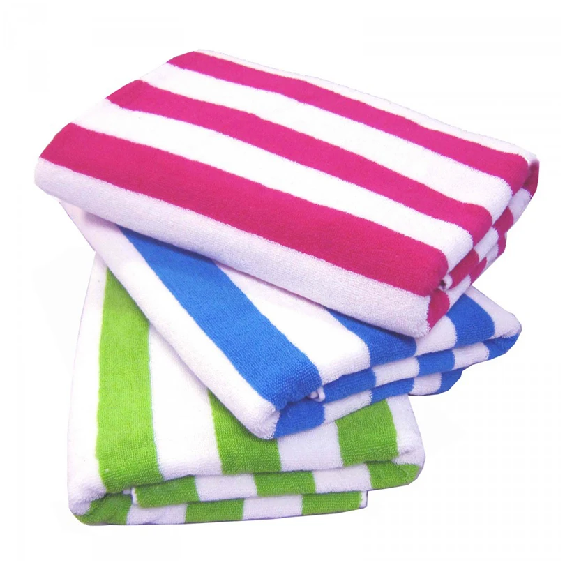 JR342 супер абсорбент синий и белый хлопок бассейн полотенца