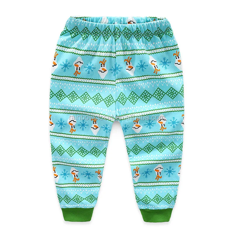  Toddler Baby Boys Boutique Wear Snowman Logo Print Cotton Pullover Sweatshirt and Pants 2pc Nightwear Pajamas
