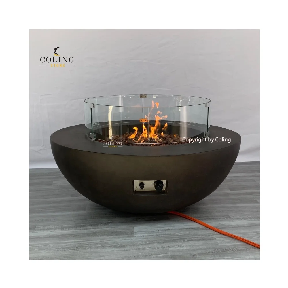 COLG003 Coling Pozo de fuego garden fireplace gas Burner Outdoor concrete fire table