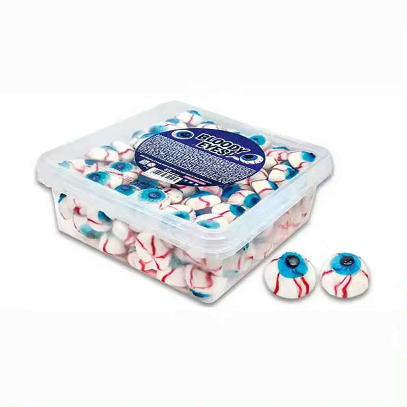 Wholesale Custom Sweet Fruit Mini Size 2g Eye Ball Shape Eyeball Jelly Gummy Candy