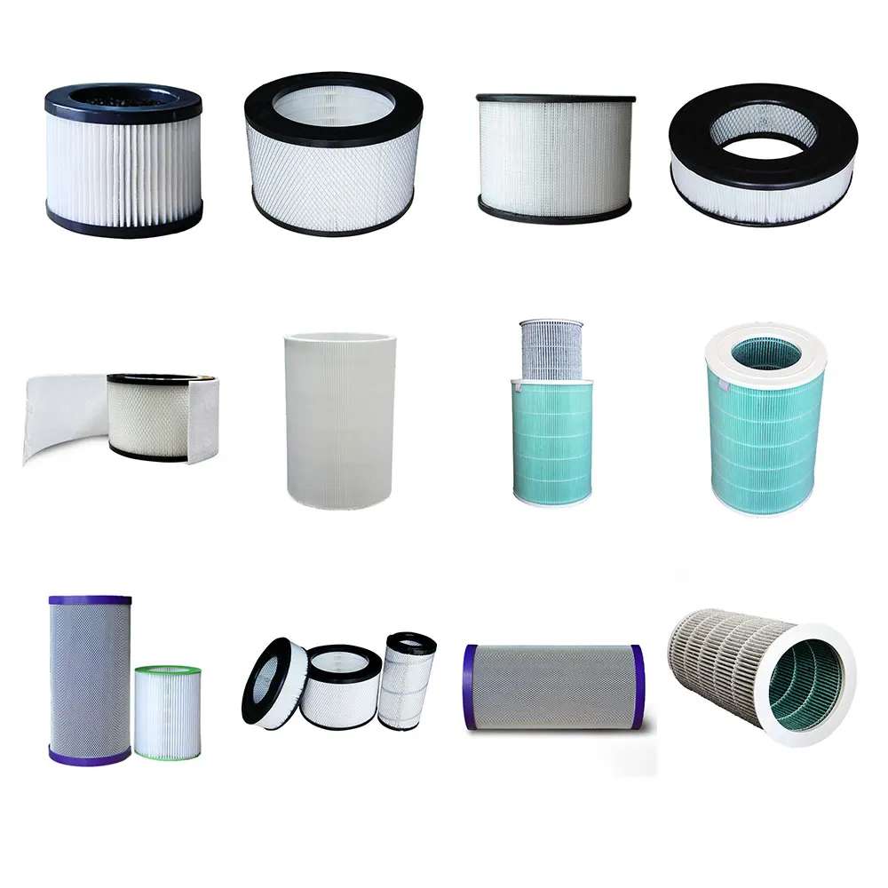 Sutipal guangdong ambition supplies intelligent blue cartridge meshes round roll filtros material air purifier hepa filter