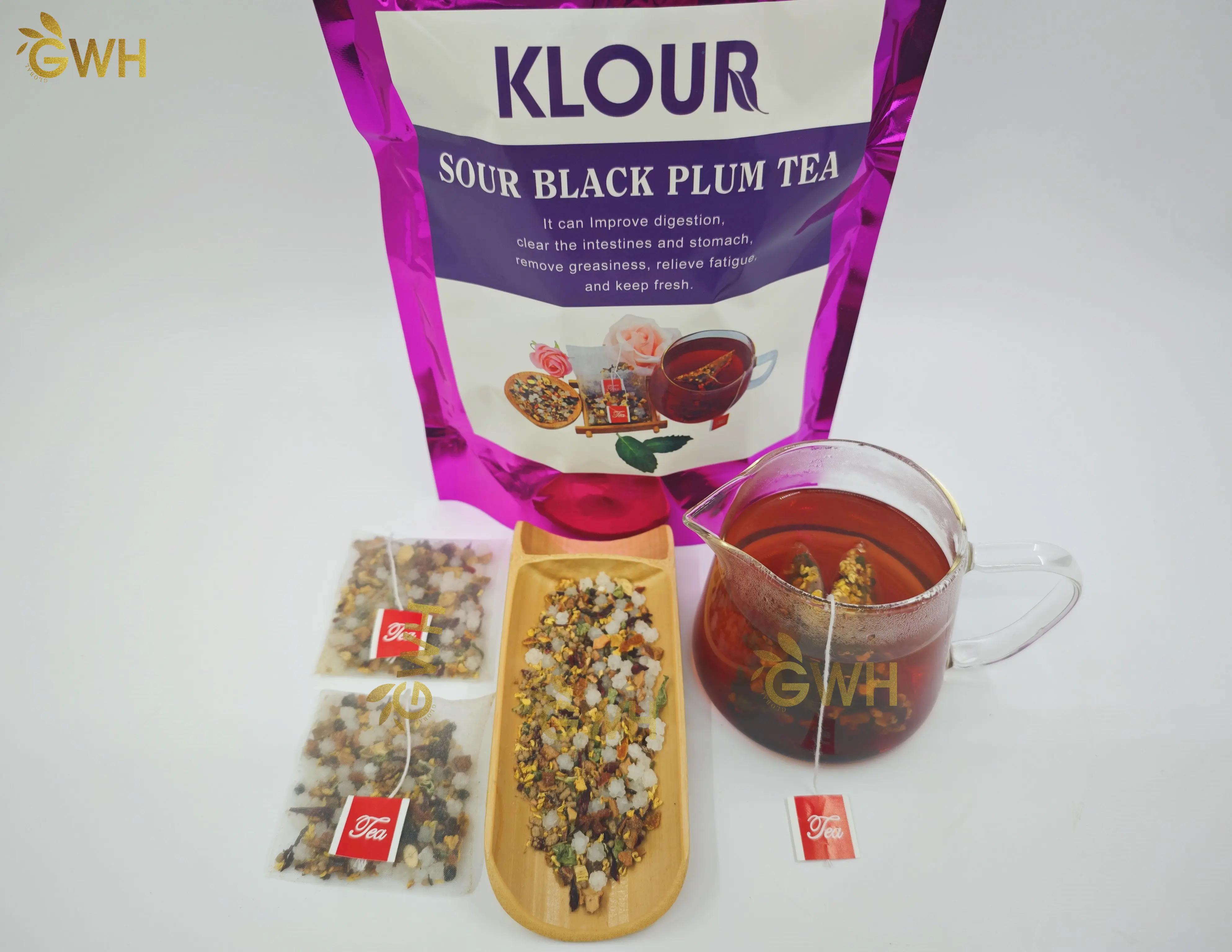 Sweet scented plum tea customize packing blended fruit flavor tea lemon Plum dry fruit tea