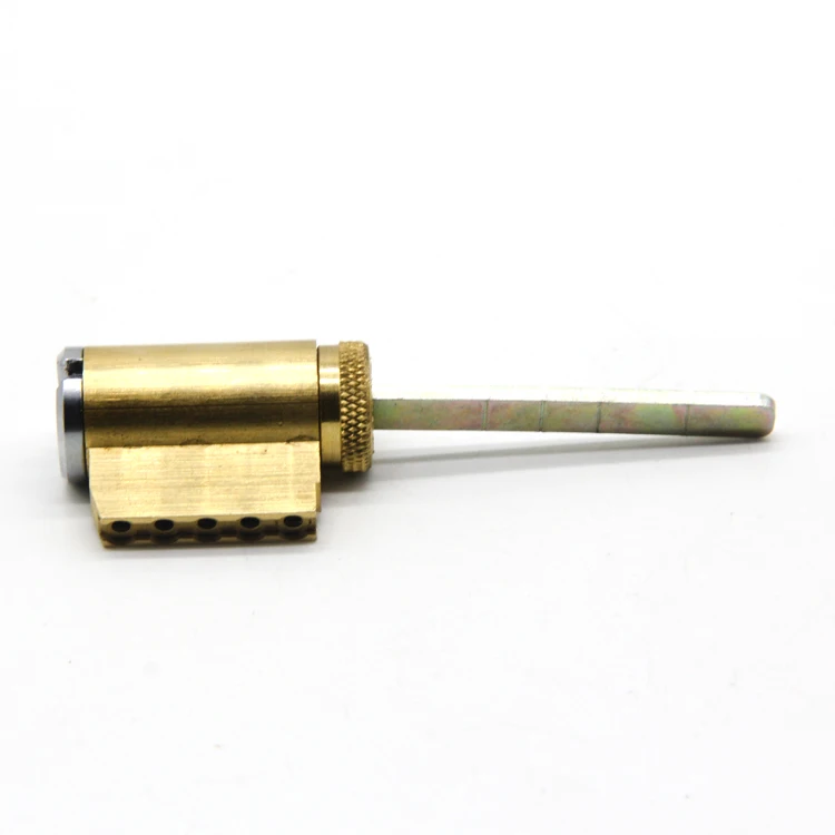 American type brass KIK lock cylinder rotation by operating key