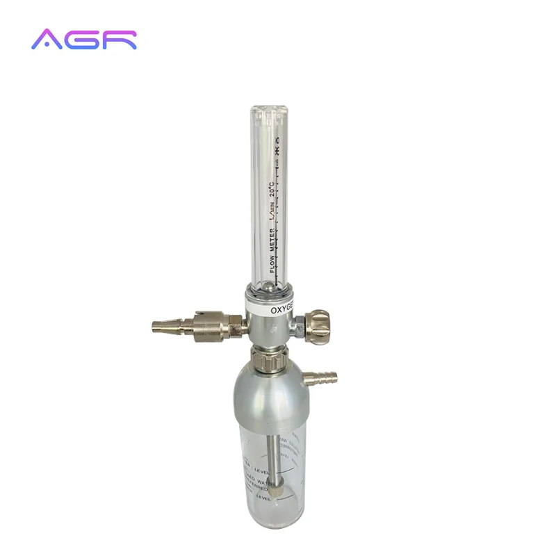 OEM Custom Logo South America type CGA 540 medical flow meter oxygen valve regulator with humidifier
