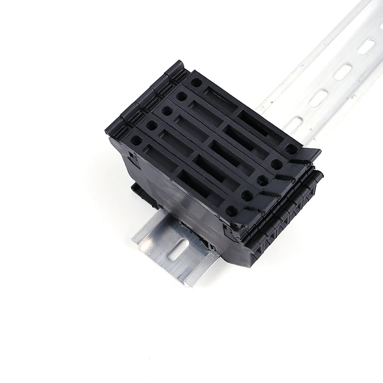 JUK 5-HESILED Black 24V  24-12 AWG 0.2-4mm Lever Feed Through Screw Type Panel Mounted fuse with led din DIN Rail Terminal Block