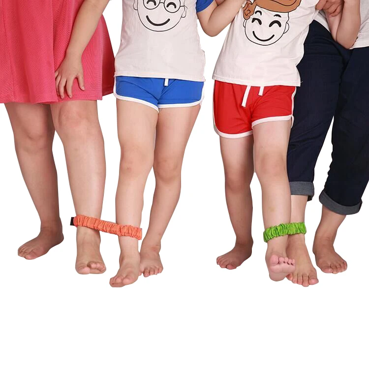 High quality three-legged race elastic band for funny outdoor sport team games