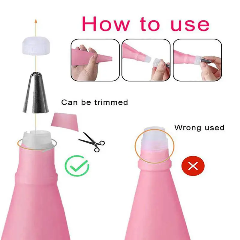 Non-slip Cake Decorating Supplies Cake Turntable Baking Tools Nozzles Piping Tips Sets Baking Tools Cake Decorating Set