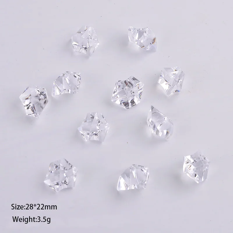 Hongzhi Factory Transparent Acrylic Beads Wholesale Plastic Acrylic Heart Beads For Decoration Wedding Display Vase Fillers