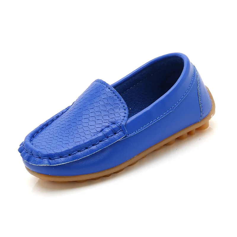 Wholesale Children Shoes PU Leather Casual Styles Boys Girls Shoes Soft Comfortable Loafers Kids Shoes