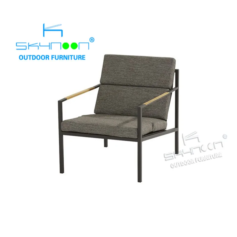 Leisure New Design aluminum sofa fashion patio furniture outdoor The Newest garden sofa chair(42004A)