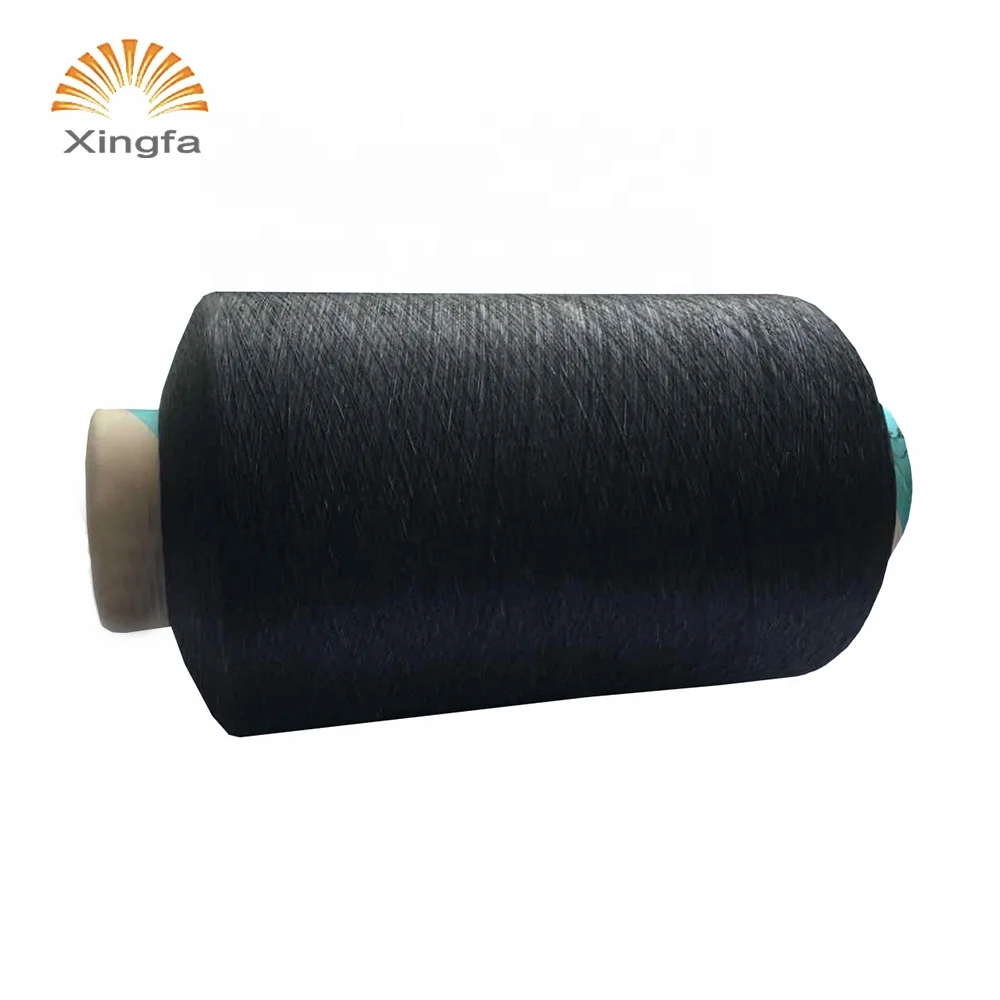 Factory supply 70D black and white spandex covered acy 150/144 yarn