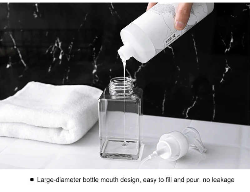 
Competitive Price Multiple Capacities Glass Foam Pump Bottle Glass Bottle 