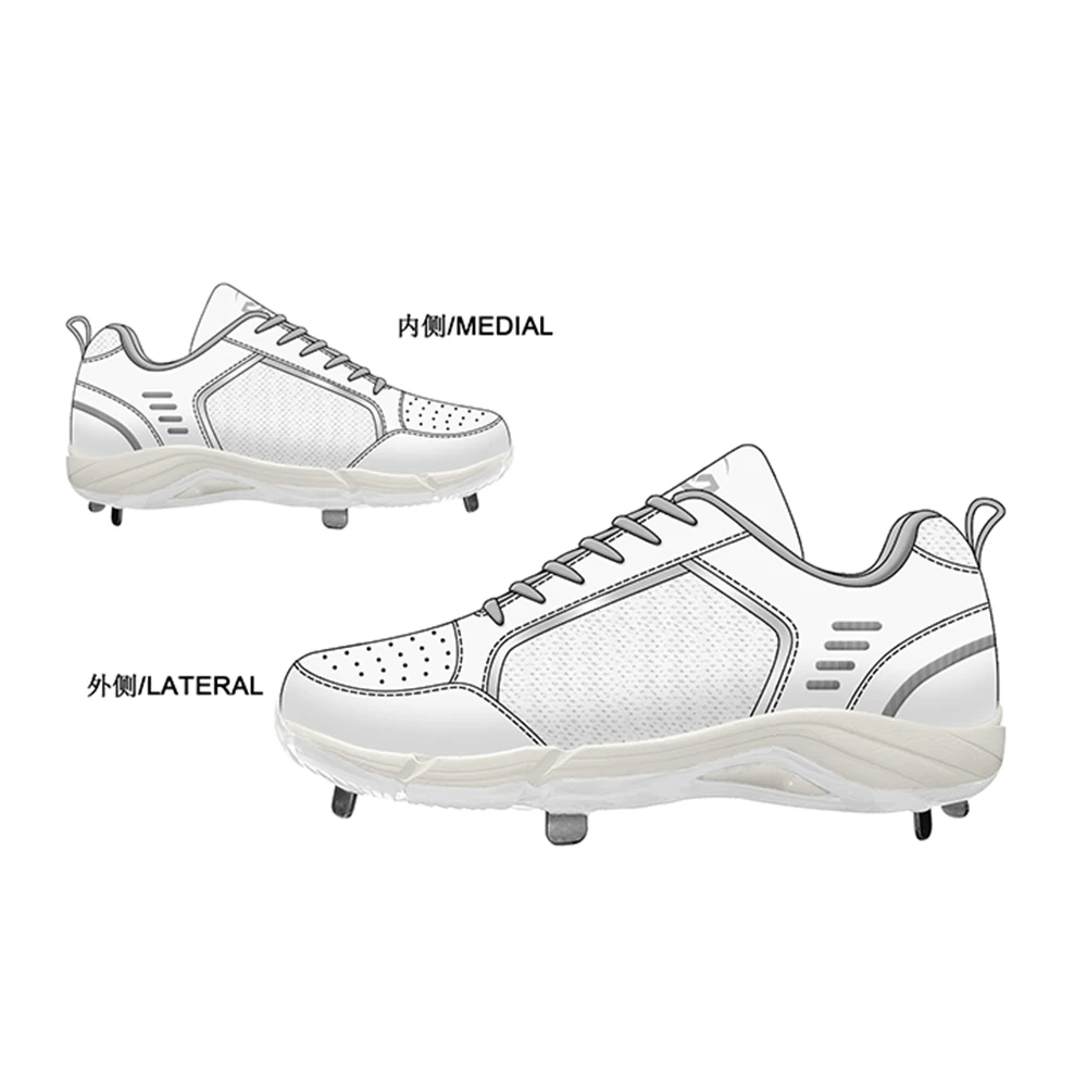 Adult Baseball Shoes Custom Molded Luxury Metal Baseball Cleats for Men Sports Baseball Shoes