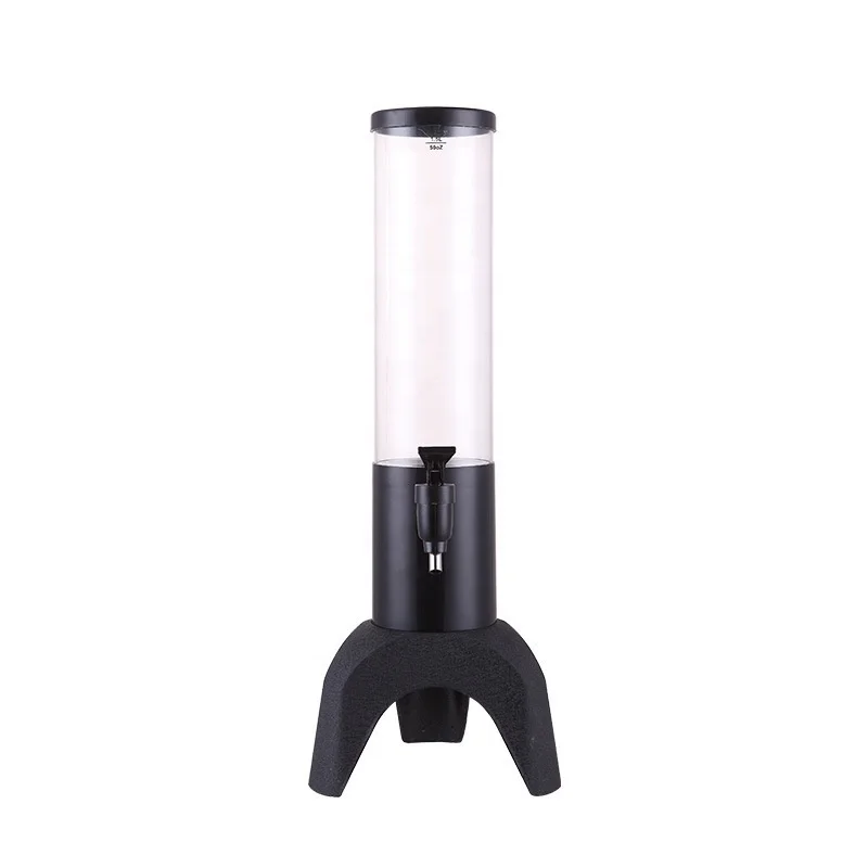3L Stainless Steel Drink Dispenser with Ice Tube Beer Tower for Party Beverages Use