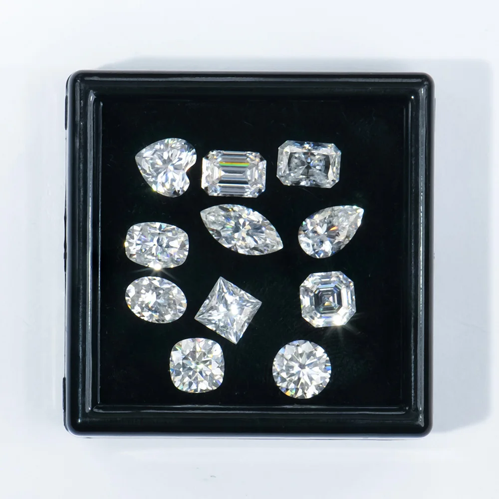 2024NEW Loose Moissanite Certified Synthetic Moissanite Diamonds DEF  Color VVS1 Pear Heart Oval Princess Fancy Cut