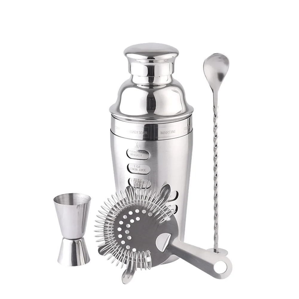 Cocktail Shaker Kit - Bar Tools - Stainless steel Cocktail Shaker Kit bartender kit includes all bar accessories, cocktail