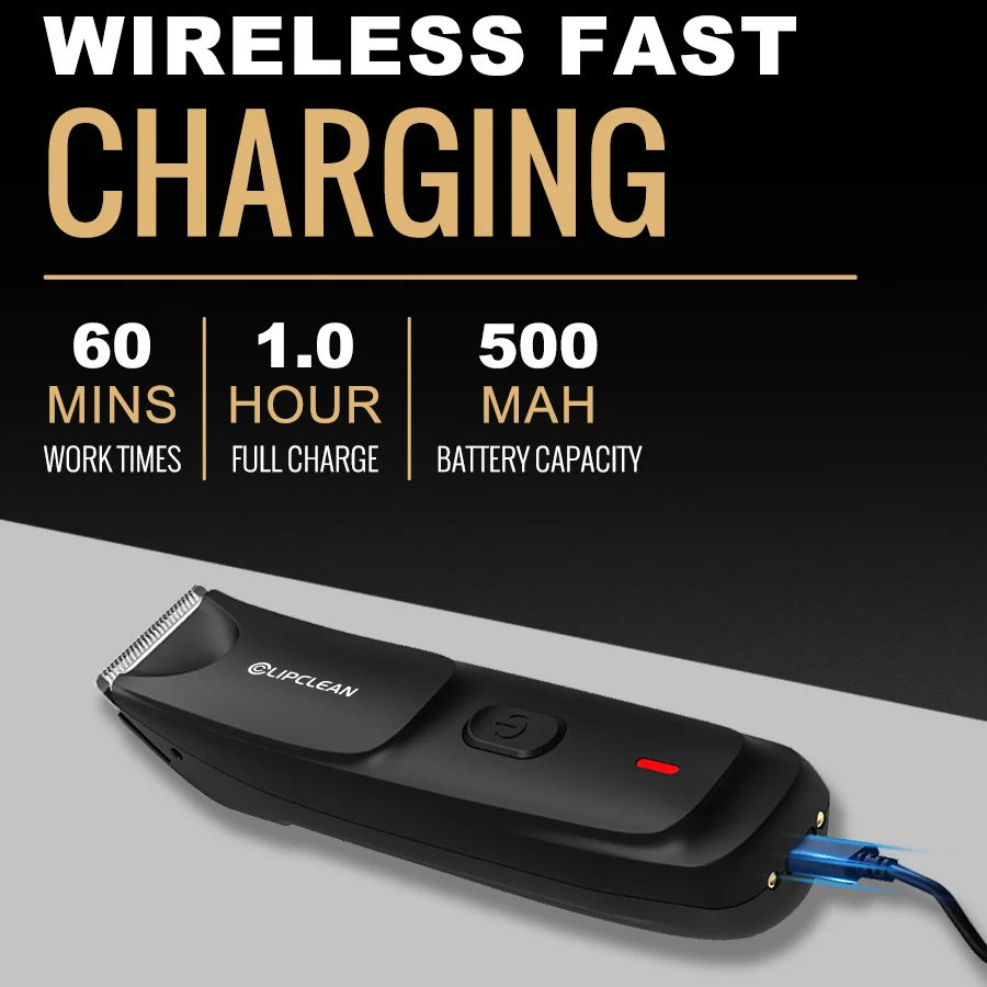 Professional Electric Pubic Hair Trimmer for Men Body Trimmer Waterproof Cordless USB Painless Face Shaver Groin Hair Trmmer