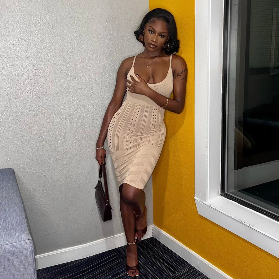 Kliou K22D17225 summer wholesale woman clothes elegant dresses bodycon women lady elegant party slim dress