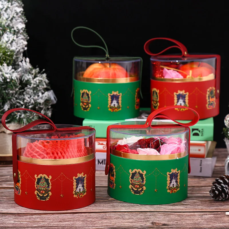 Christmas gift box Empty Christmas Eve little apple gift box big