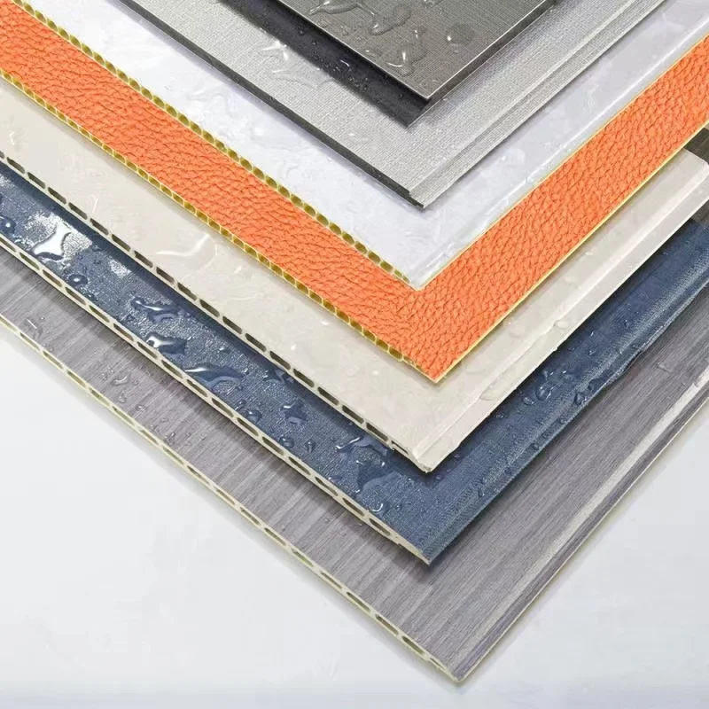 Laminate Sheets for Walls PVC Film Laminated WPC Wall Panel PVC Cladding Cheap
