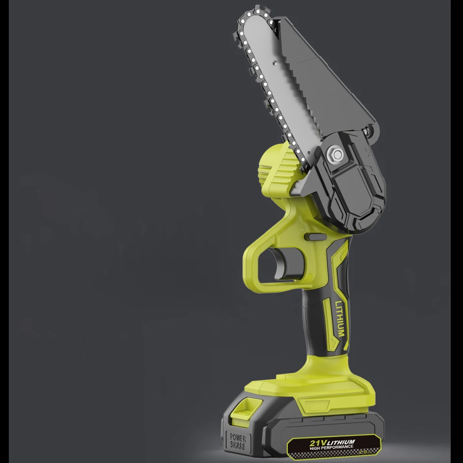 Portable Small Rechargeable Electric Power Mini Handheld Hand Tree Cutting Homelite Cordless Battery Chainsaw