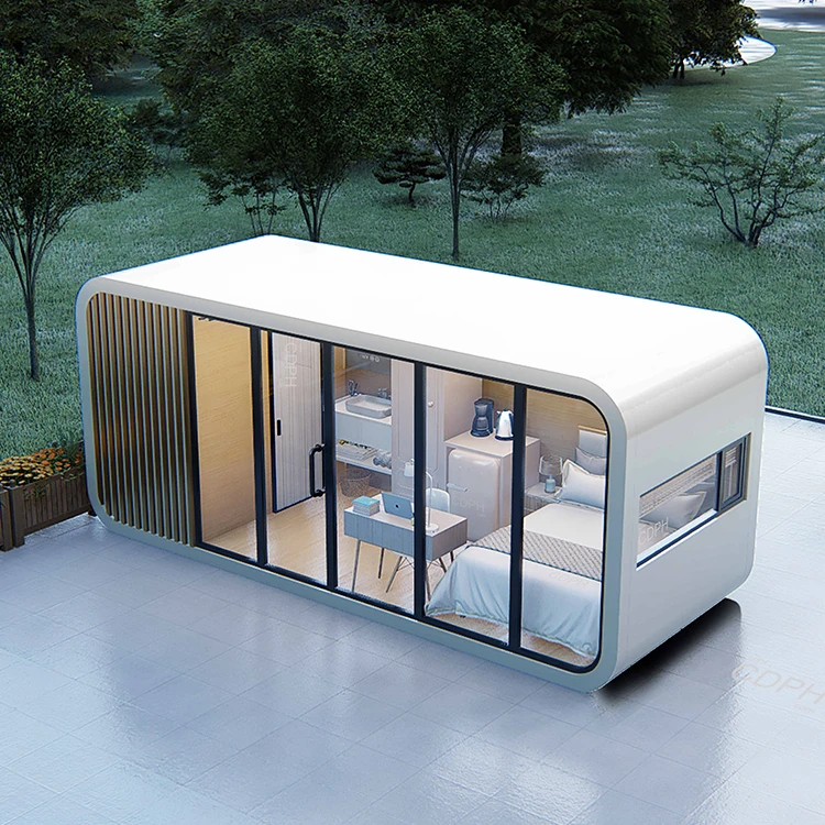 Prefab Container House On Wheels Mini Apple Cabin Sleeping Container House Apple Cabin Container House