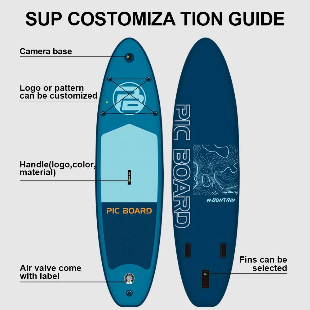 PIC BOARD Yoga Paddle Board for Leisure Water Sport Fishing Inflatable Paddle Board