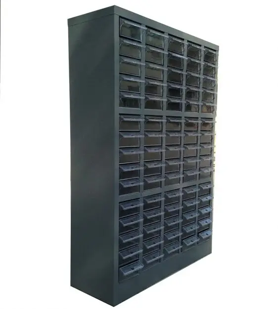 Plastic storage cabinet and drawer cabinet component parts cabinet