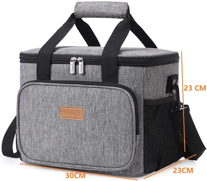 New Fashion 15L Outdoor Insulated Cooling Tote Lunch Food Delivery Bag Large Cooler Bag Lunch box