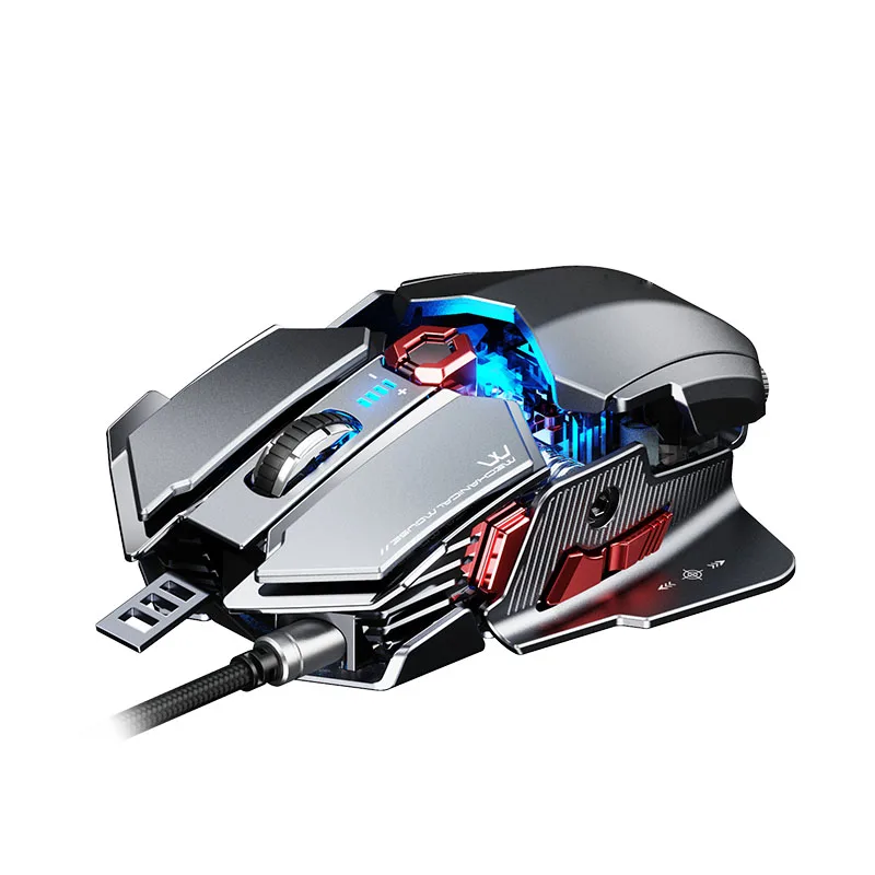 Custom Logo Mechanical Wired Touch Mouse Asus Gaming Mouse 9D Xidu Mouse
