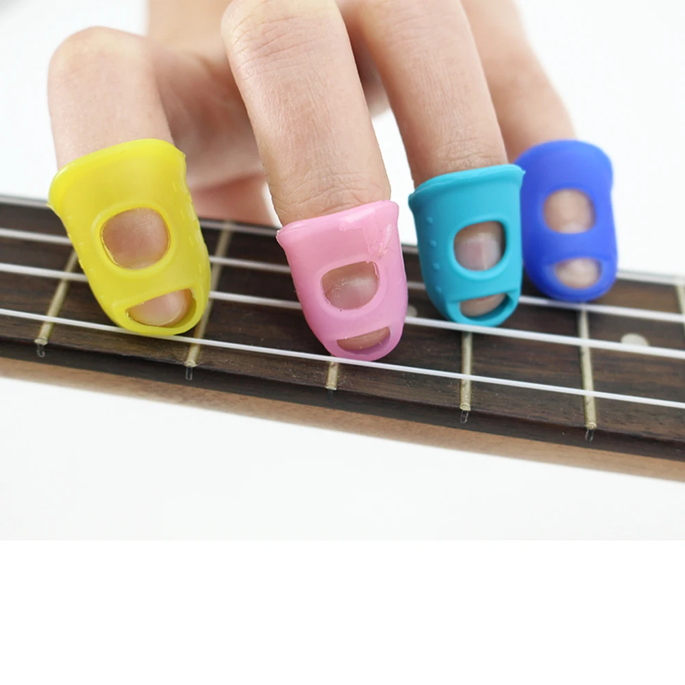 Оптовая продажа, дешевые цветные силиконовые защитные накладки на пальцы, распродажа