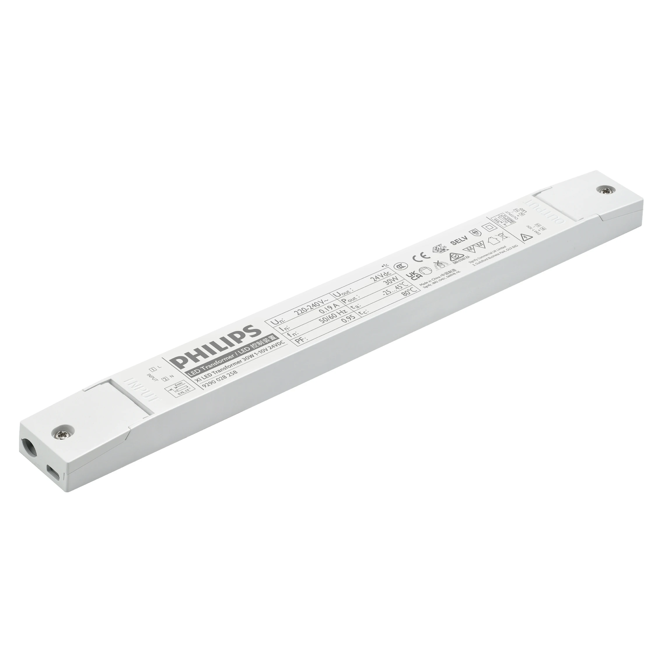 LED Transformer Xi LED Transformer 100W 1-lOV 24VDC with 1-10v dimming
